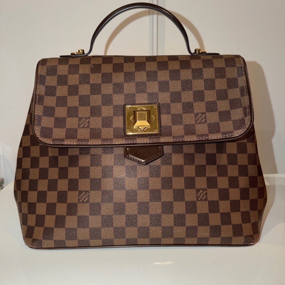 Louis Vuitton Damier Ebene Bergamo GM Bag
